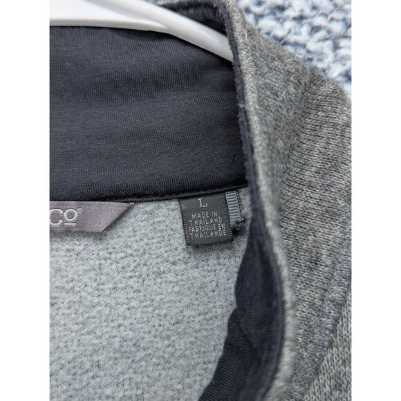 Toad & Co Outbound 1/4 Zip Sweater Mens LG Wool Blend Outdoor Hiking Golf Gray - Picture 10 of 11